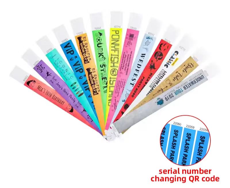 China Customized RFID Paper Wristband Suppliers 