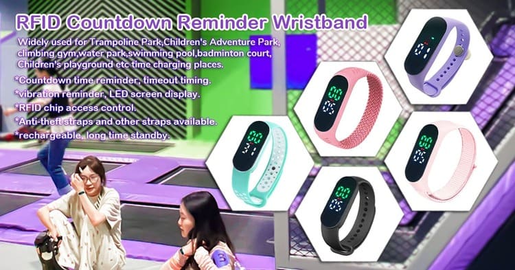 RFID countdown time vibration reminder bracelets