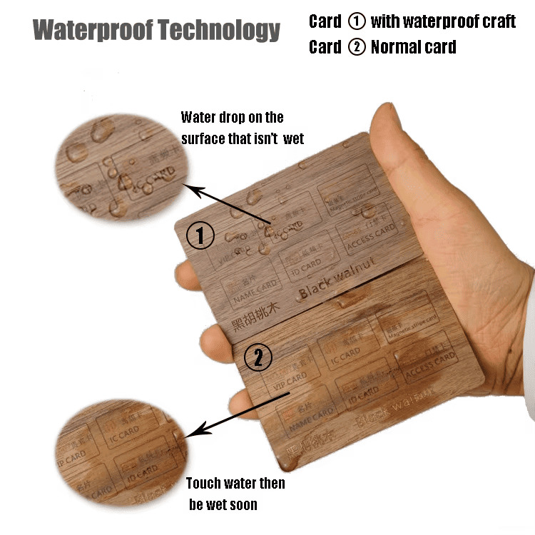 Customizable RFID Wooden Hotel Key Card