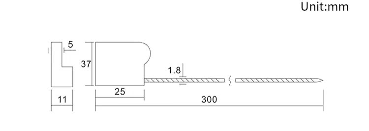 Uhf Rfid Cable Tie Tag