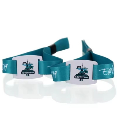  Disposable RFID woven wristbands for Events