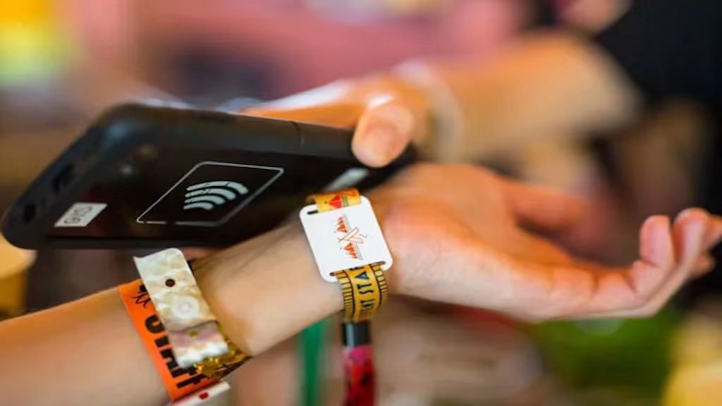 What is a cashless wristband?